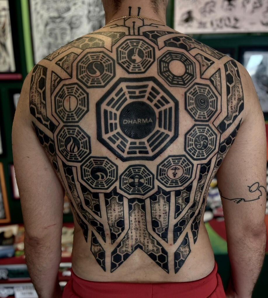 Full back tattoo Full back tattoo